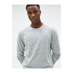 Koton Basic Knitwear Sweater Crew Neck Slim Fit Long Sleeve