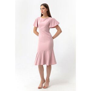 Lafaba Women's Powder Flounce Midi Dress