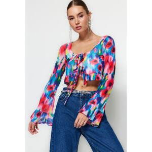 Trendyol Multicolored Ruffle Tulle Blouse