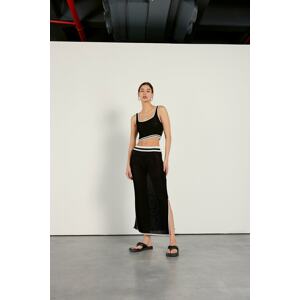 VATKALI Mesh Crop Top