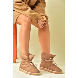 Fox Shoes Women's Camel Fabric Casual Boots