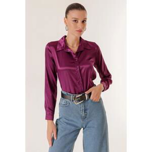 By Saygı Lightly Flowy Satin Shirt