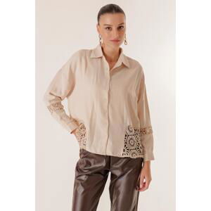 By Saygı Lace Ayrobin Viscose Shirt