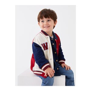 LC Waikiki College Collar Long Sleeved Baby Boy Zipper Sweatshirt