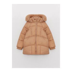 LC Waikiki Girl's Down Jacket with a Hood