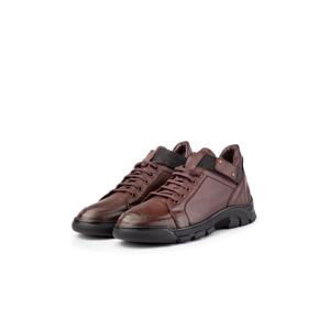 Ducavelli Flex Genuine Leather Laced Elastic Rubber Sole Men's Boots