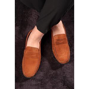 Ducavelli Naran Genuine Leather Men's Casual Shoes, Loafers, Lightweight Shoes, Suede Shoes.