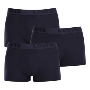 3PACK Levis Men's Boxer Shorts Navy Blue