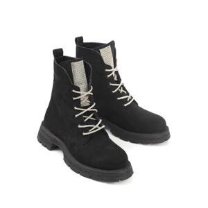 Capone Outfitters Lace Up Side Zipper Trak Sole Women's Boots