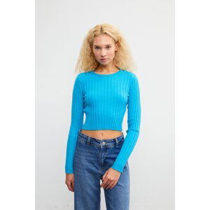 VATKALI Ribbed crop top blouse