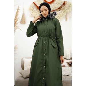 InStyle Long 2002 Coat - Khaki