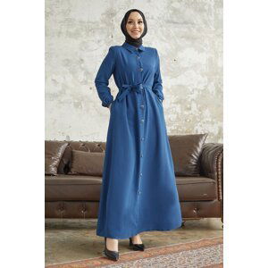 InStyle Linny Gombíky košeľa golier Abaya - indigo