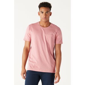 AC&Co / Altınyıldız Classics pánske tričko so sušenou ružou slim fit slim fit 100% bavlna Crew vreckové tričko.