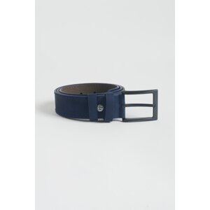 ALTINYILDIZ CLASSICS Men's Navy Blue Patterned Jeans Belt