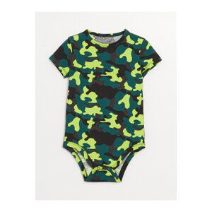 LC Waikiki Crew Neck Printed Baby Boy Snap Body