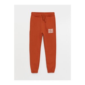 LC Waikiki Boy's Jogger Sweatpants with Printed Elastic Waist