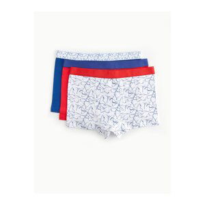 LC Waikiki Printed Cotton Boy's Boxer Set of 3