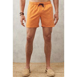 AC&Co / Altınyıldız Classics Men's Orange Standard Fit Quick Dry Swimwear Marine Shorts.