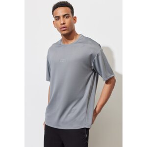 AC&Co / Altınyıldız Classics Men's Gray Loose Fit Crew Neck T-Shirt