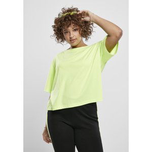 Women's Short Oversized Neon T-Shirt 2-Pack Electric Lime/Black
