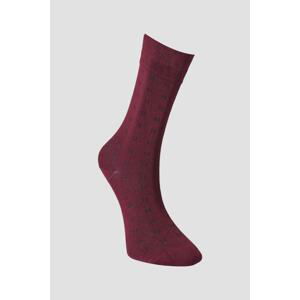 ALTINYILDIZ CLASSICS Men's Burgundy-black Bamboo Socks