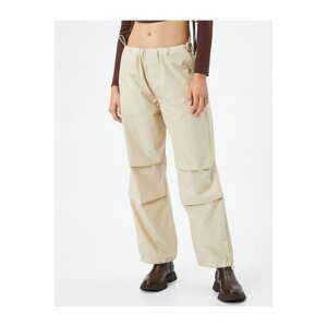 Koton Parachute Trousers with Elastic Waist and Leg Stopper