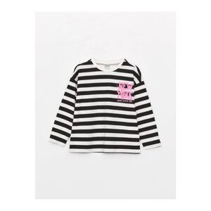 LC Waikiki Crew Neck Striped Long Sleeve Girl's T-Shirt