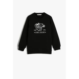 Koton Boy's Black Sweatshirt