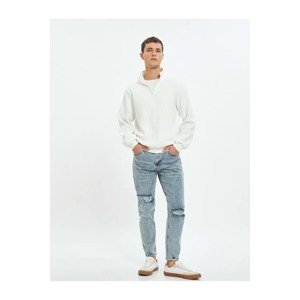 Koton Men's Clothing Jeans Pants Light Indigo
