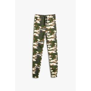 Koton Boy's Beige Patterned Sweatpants