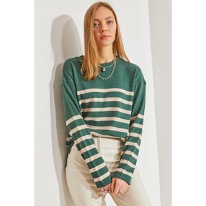 Bianco Lucci Women's Striped Sweater