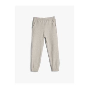 Koton Basic Jogger Trousers. Textured, elastic waist, pockets.