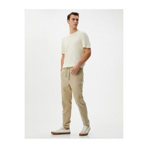 Koton Jogger Pants with Pocket Detail and Lace Waist Cotton