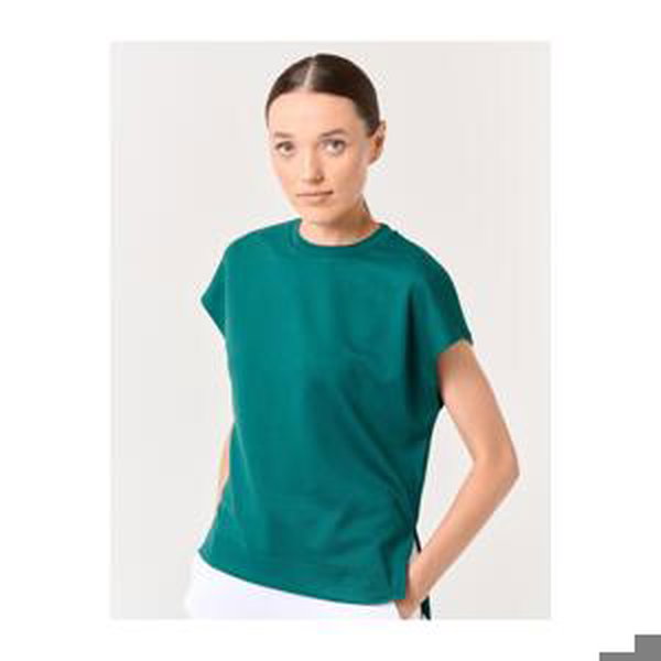Jimmy Key Emerald Green Crew Neck Sleeveless Sweatshirt