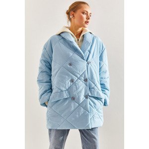 Bianco Lucci Women's Buttoned Oversize Puffer Coat