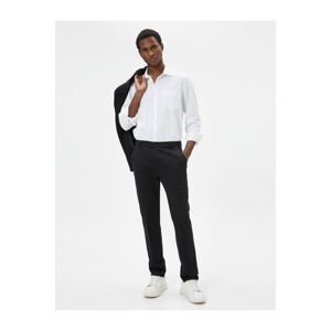 Koton Fabric Trousers Slim Fit Buttoned Pocket Detailed