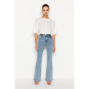 Trendyol Blue High Waist Flare Jeans