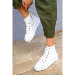 Soho Women's White Sneakers 18651