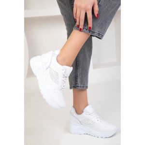 Soho White Women's Sneaker 18708