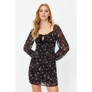 Trendyol Black Mini Chiffon Lined Woven Dress