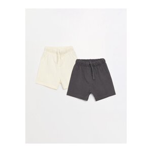 LC Waikiki Basic Elastic Waist Baby Boy Shorts 2-Pack