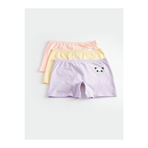 LC Waikiki 3-Pack Printed Cotton Girls' Boxer