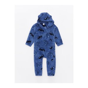 LC Waikiki Hooded Long Sleeve Plush Baby Boy Rompers