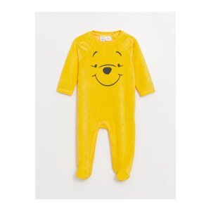 LC Waikiki Crew Neck Long Sleeve Winnie the Pooh Embroidered Baby Boy Jumpsuit