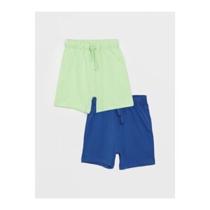 LC Waikiki Basic Elastic Waist Baby Boy Shorts 2-Pack