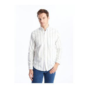 LC Waikiki Men's Regular Fit Long Sleeve Striped Shirt.