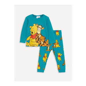 LC Waikiki Crew Neck Long Sleeve Winnie the Pooh Printed Baby Boy Pajama Set