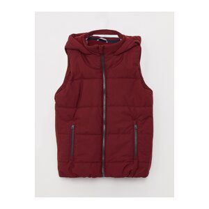 LC Waikiki Hooded Basic Boy Puffer Vest