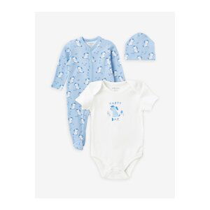 LC Waikiki Printed Baby Boy Hospital Exit Set of 3