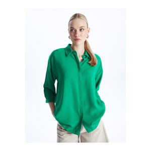 LC Waikiki Plain Long Sleeve Oversize Women's Shirt